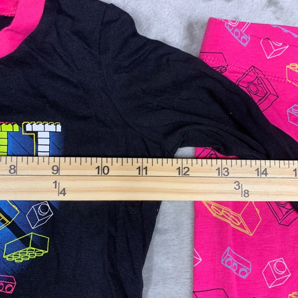 NEW LEGO Girls 2-Piece Outfit Set Size 3T Pink Black Play It Cool Shirt Leggings